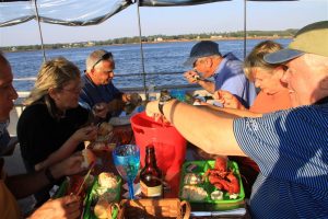 Sunset catering, thanks to some gorgeous PEI lobsters.