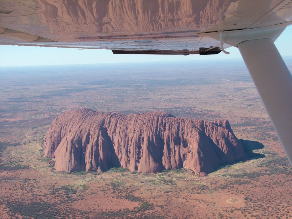 Flying the scenic at Ayers Rock