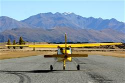 Take-off Wanaka airstrip