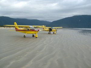 Beach landings at Big Bay