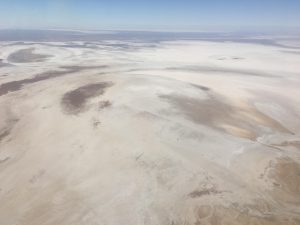 The blinding salt flats of Lake Eyre. BYO water.