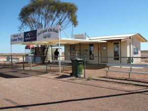 Coober Pedy International. Welcome. We even have a toilet.